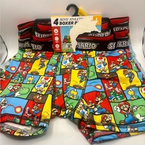 Super Mario Boys' Boxer Briefs Set 4pack 10-12